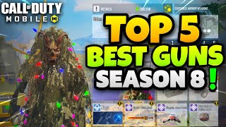 Guns you NEED in BATTLE ROYALE in Season 8 CODM  Best GUNS in COD Mobile BR [upl. by Arreyt]