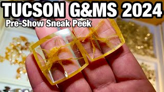 Tucson Gem Show 2024 Pre Sale Sneak Peek  Pueblo amp Red Lion  Brazilian Stone Jade amp Amber [upl. by Teddi]