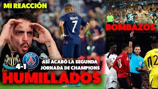 💥EL PSG de MBAPPÉ es HUMILLADO en CHAMPIONS · BOMBAZOS en la SEGUNDA JORNADA · REPASO y REACCIÓN [upl. by Jestude]