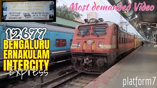 KSR Bengaluru to Ernakulam Junction by 12677 Ernakulam Intercity Express  Train Journey  Video 274 [upl. by Atnauq]