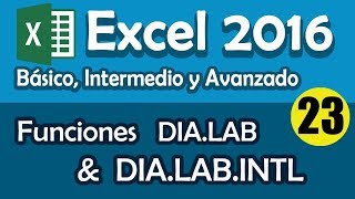 CURSO EXCEL 2016 Función DIALAB amp DIALABINTL Cap 23 [upl. by Pennie]