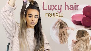 LUXY HAIR SEAMLESS extensions BETTER THAN TAPEINS Review demo and tips for blending [upl. by Naman224]