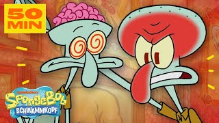 SpongeBob  50 Minuten mit einem genervten Thaddäus 🙄  SpongeBob Schwammkopf [upl. by Enerahs]