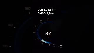 Volvo V90 T6 Acceleration volvo cars shorts automobile acceleration v90 hybrid t6 [upl. by Zerelda]