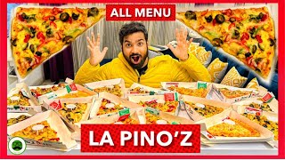 La Pinoz Eating All The Menu Food Challenge Gone Wrong  Veggie Paaji [upl. by Aubarta]