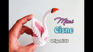 BEBÉ CISNE en ORIGAMI 3D paso a paso FÁCIL y POCAS PIEZAS [upl. by Needan]