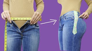 Good sewing methods how to upsize jeans nice and correctly for 15 minutes [upl. by Ylrebmic]