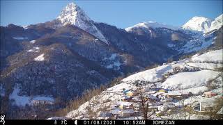 Amanecer en la Nieve Enero 2021 Video time lapse [upl. by Nylidnam67]