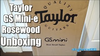 Taylor GS Minie 3 Band EQ Rosewood 34 Travel Guitar Unboxing [upl. by Ellehcrad185]