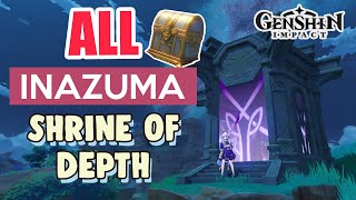 ALL INAZUMA SHRINE OF DEPTHS LOCATIONS 【 Genshin Impact 】 [upl. by Pebrook]