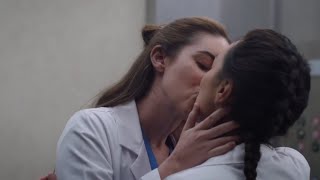 Jules and Mika kiss in the elevator  21x02 Greys Anatomy [upl. by Svensen]