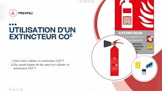 Mise en oeuvre un extincteur CO² 5kg [upl. by Diet]