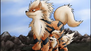 Growlithe and Arcanine cry [upl. by Thatch]