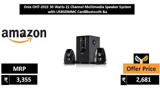 Onix OHT 201E 30 Watts 21 Channel Multimedia Speaker System with USBSDMMC CardBluetooth ampa [upl. by Sayres]