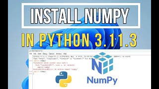 How to install NumPy on Python 3113 in Windows 11  PIP install NumPy  NumPy installation [upl. by Calida]