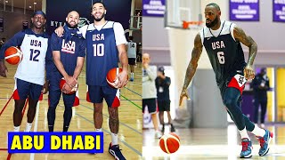 Team USA Basketball Practice In Abu Dhabi Before vs Australia 🔥 [upl. by Natsuj448]