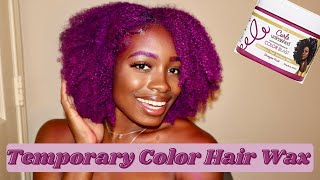 I Tried Hair Paint Wax on My Type 4 Natural Hair  Curls Unleashed Color Blast Hair Wax  Erica TV [upl. by Aihsetal]