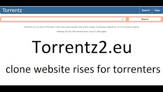 Torrentz2eu clone website of Torrentz rises How its works [upl. by Nyrhtakyram]