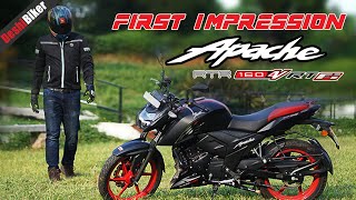 TVS Apache RTR 160 4V Fi ABS 1st impression Review Price in BD [upl. by Ling]