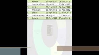 Liturgical Caliendar v20wmv [upl. by Catharine]