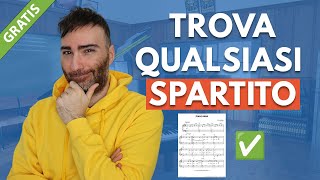 Come Trovare QUALSIASI Spartito GRATIS 🥷 [upl. by Shrier]