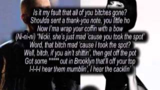 Nicki minaj ft Eminem Romans Revenge Lyrics Only [upl. by Notaes290]