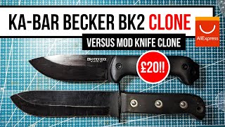 I bought a £20 Becker BK2 clone on AliExpress bushcraft knife [upl. by Berner]