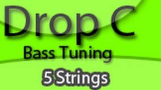 Tuning Your Bass to Drop C Five Strings [upl. by Gagliano265]