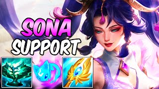 S SONA SUPPORT GAMEPLAY  AP Build amp Runes  Immortal Journey Sona  League of Legends [upl. by Whyte]