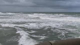 mauvais temps au gouf de capbreton grosse houle hachée par le vent douest [upl. by Stuckey598]