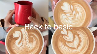 BARISTAJOY ☕️ Back to basic Latte art with Handless Jug [upl. by Assirrec]