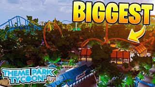 Theme Park Tycoon 2s BIGGEST Park [upl. by Enyrhtac]