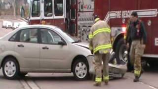 Moncton Fire responding to 2 vehicle Accident Lewisville rd [upl. by Skier]