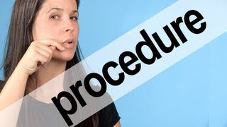 How to Pronounce PROCEDURE  American English [upl. by Artur]