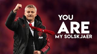 You are my Solskjaer chant  Lyrics On Screen  Manchester United Chants [upl. by Eberle]