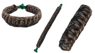 Half Hitch Paracord Bracelet tutorial without Buckle [upl. by Elrak]