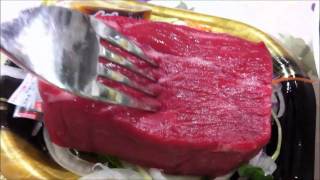 Japanese Food 馬刺し Horse Meat [upl. by Sirama]