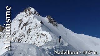 Nadelhorn 4327 m ski de randonnée [upl. by Harleigh886]