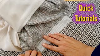 Restorative Patch on Tweed Jacket  Quick Tutorials [upl. by Everick]