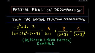 ❖ Partial Fraction Decomposition  Repeated Linear Factor ❖ [upl. by Auhsaj]