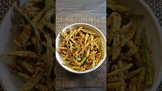 Crispy Okra Fry  Kurkuri Bhindi  To See Full Recipe Click Related Video trending shorts [upl. by Horgan]