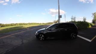 LOUDEST GTI EVER  STRAIGHT PIPED MK7 VW GTI [upl. by Aivatra322]