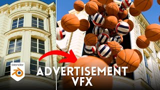 How to create CGI ads using VFX in Blender [upl. by Afihtan]