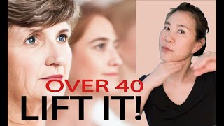 THE BEST FACE MASSAGE TECHNIQUES TO LIFT FACE OVER 40 PLUS However any age can do it [upl. by Cutter691]