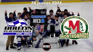 Faits saillants  Match du 28 janvier 2024  Finale M13A Tournoi provincial M11  M13 SteAgathe [upl. by Atinob646]