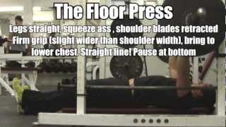 How to Perform the Floor Press Best Bench Press for Upper Chest Size  Strength [upl. by Ilellan]