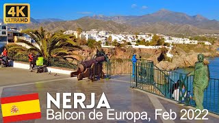 4K Walking Tour of Nerja Costa del Sol  Balcon de Europa [upl. by Itnuahsa]