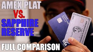 Amex Platinum Card VS Chase Sapphire Reserve COMPARISON [upl. by Linsk]