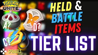 NEW Pokemon Unite Items Tier list [upl. by Jaquith]