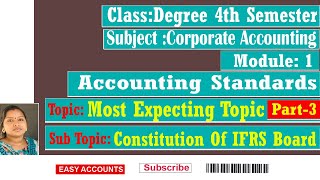 Degree 4th Sem Corporate Accounting Module1 Accounting Standards  Most Expecting Topic Part3 [upl. by Otrebcire]